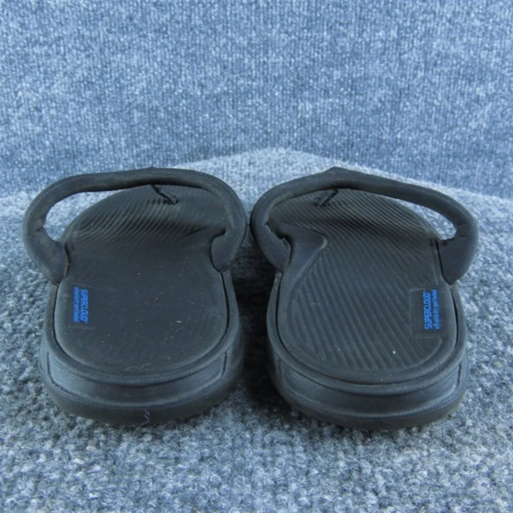 adidas Boys Flip Flop Shoes Sz Y 2 Medium‎ Sandal Black Synthetic Slip On
